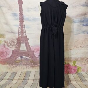 Caution To The Wind Black Jumpsuit